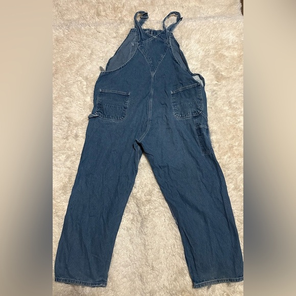 Carhartt Men's Blue Denim Overalls Size 48x30 EUC - Picture 5 of 5
